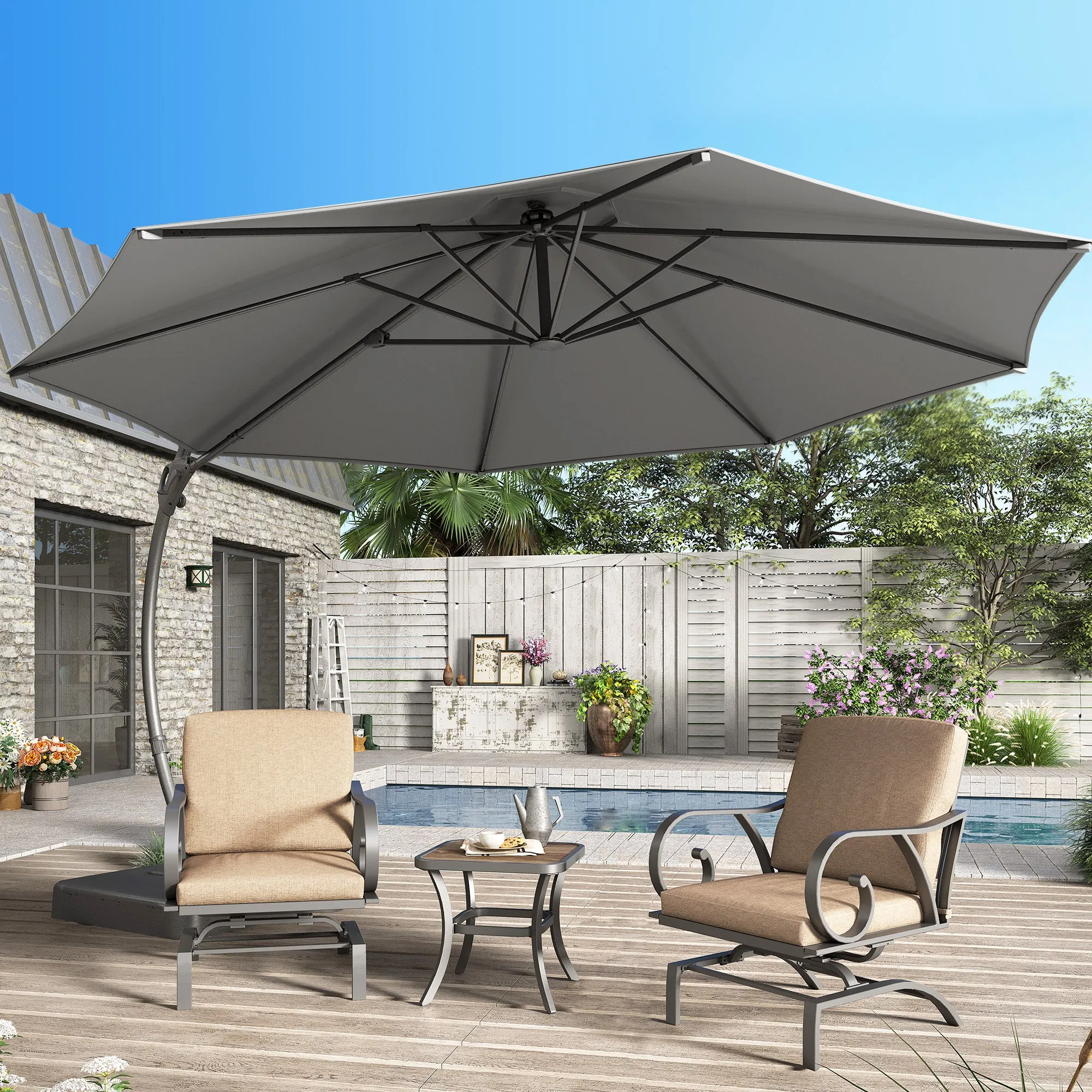 11' Deluxe Cantilever Umbrella