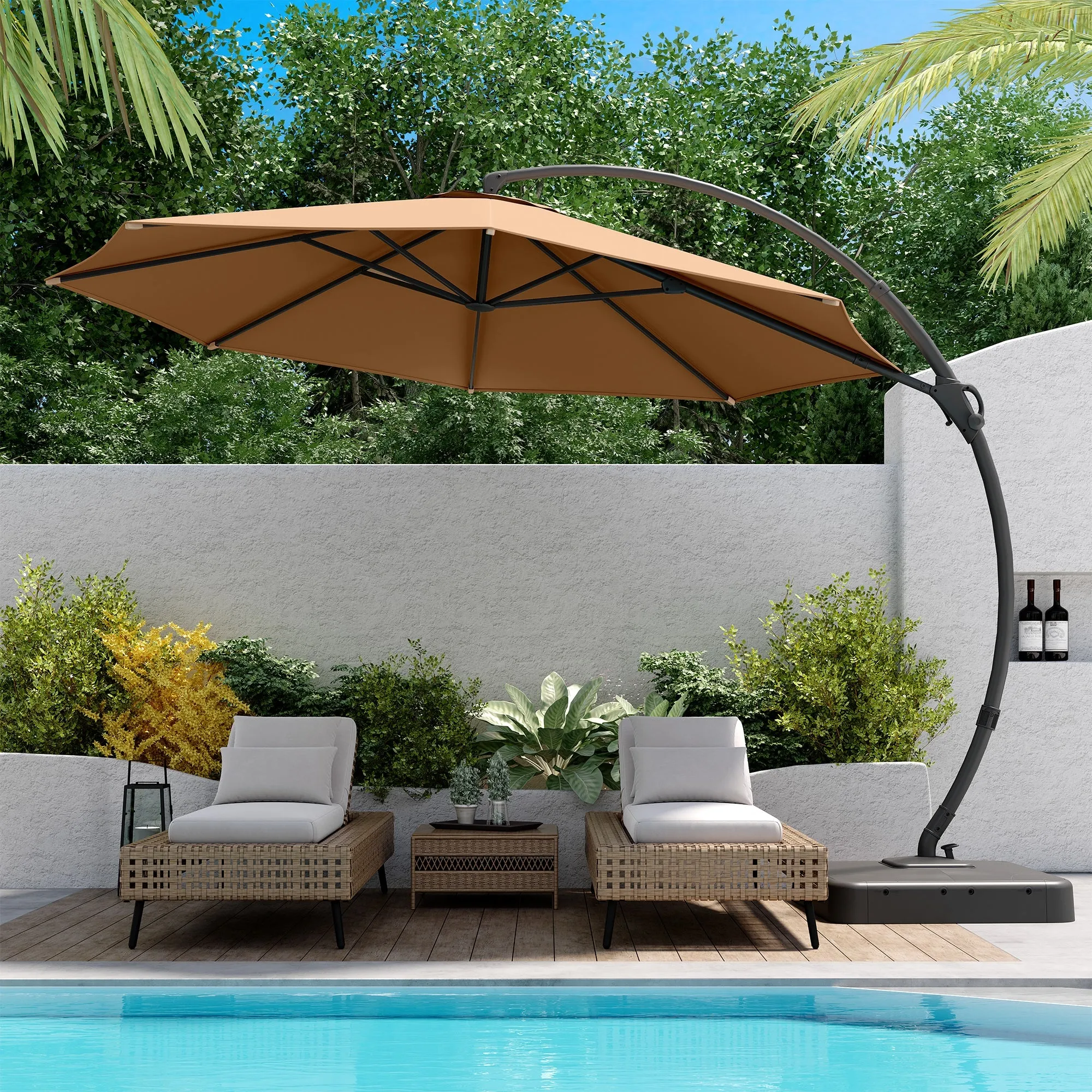 11' Deluxe Cantilever Umbrella