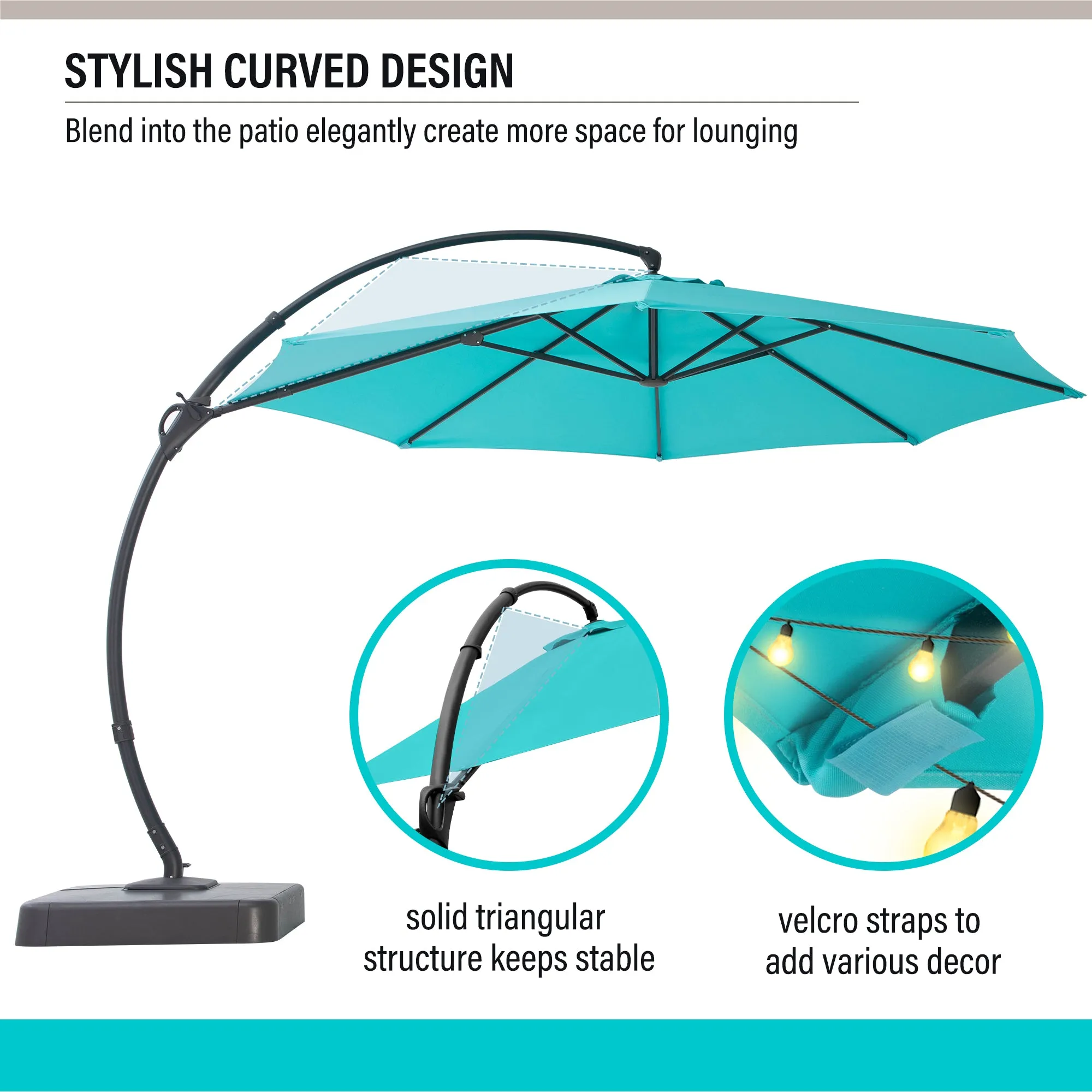 11' Deluxe Cantilever Umbrella