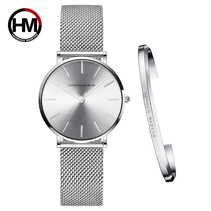 2023 Women's Rose Gold Mesh Quartz Watch