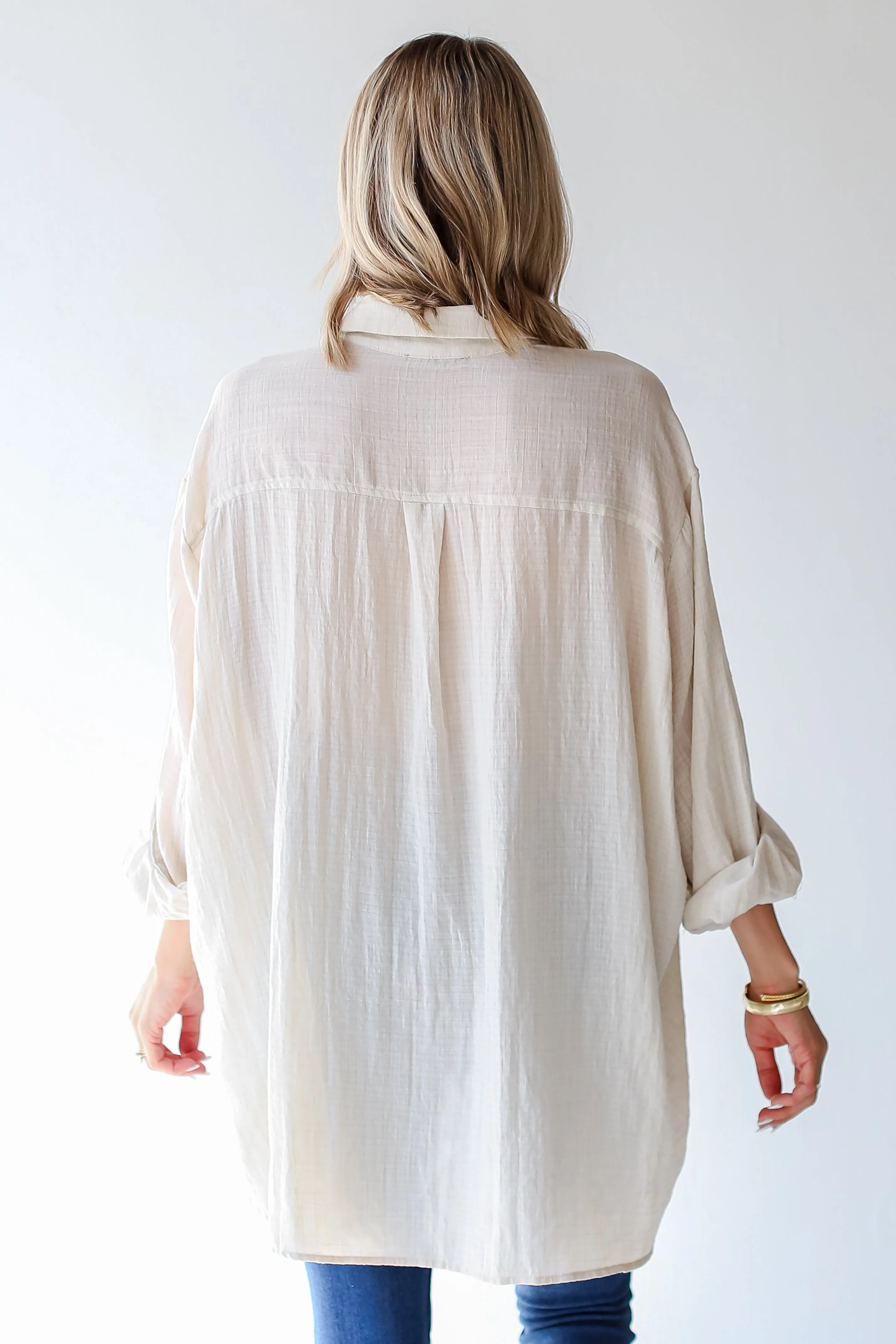 Allison Oversized Button-Up Blouse