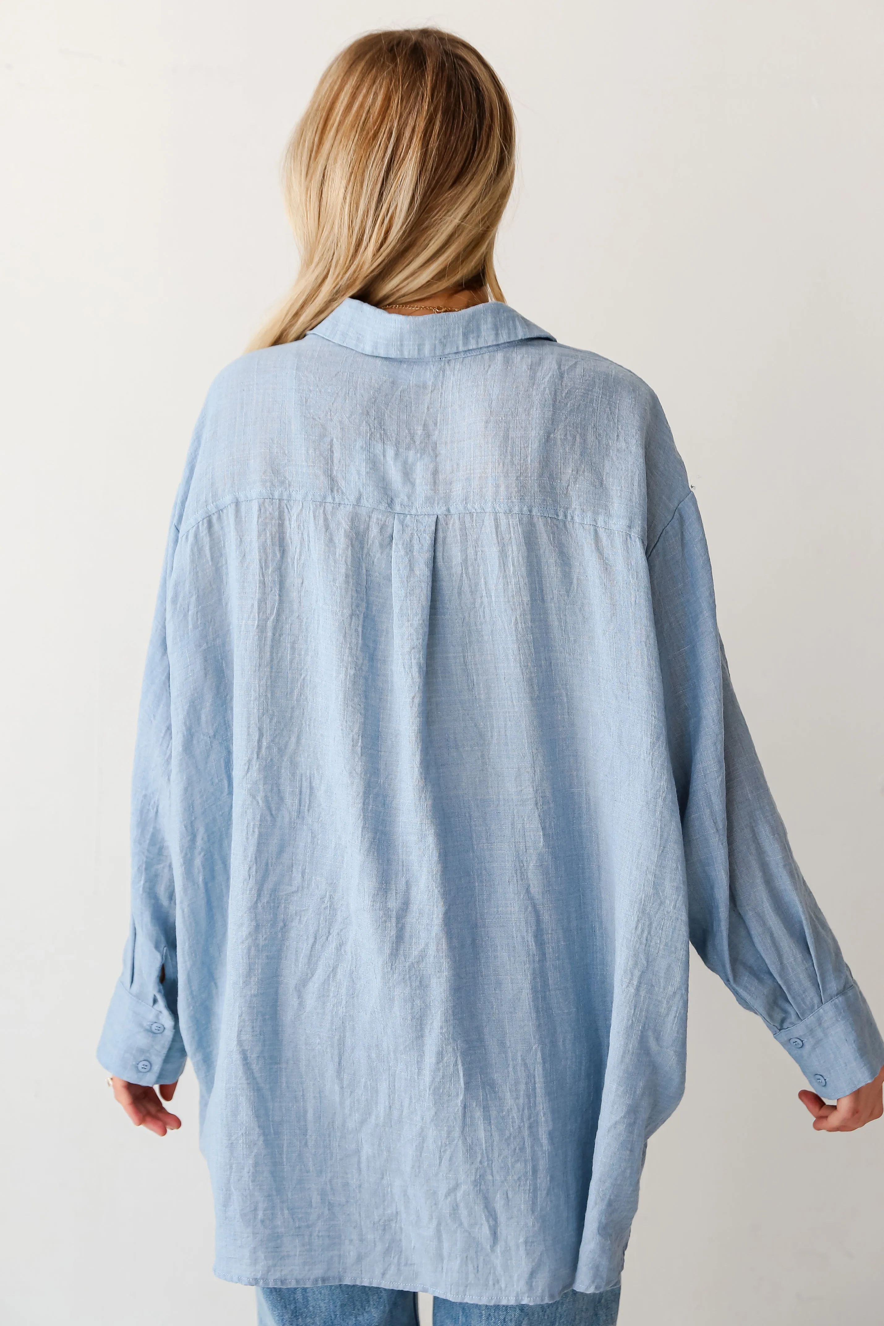 Allison Oversized Button-Up Blouse