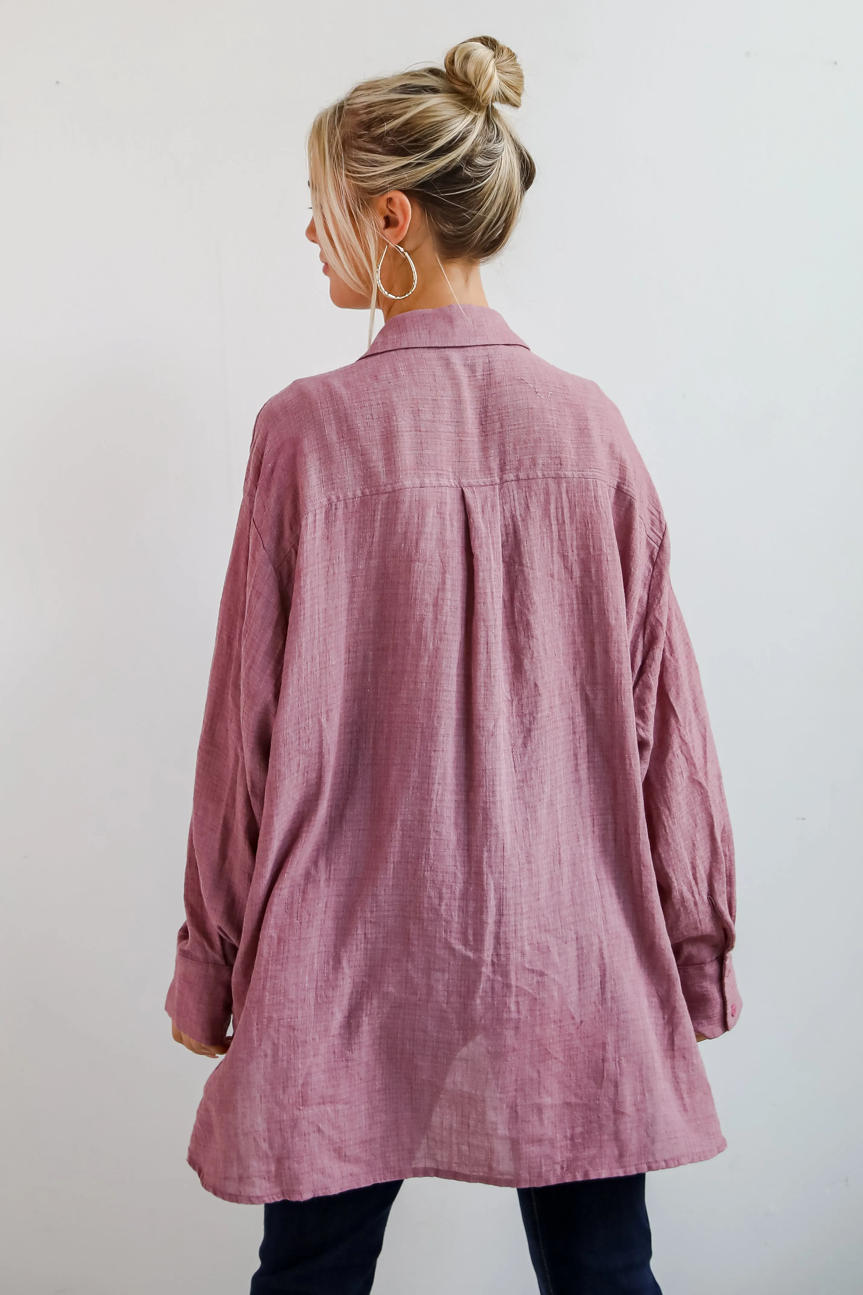 Allison Oversized Button-Up Blouse