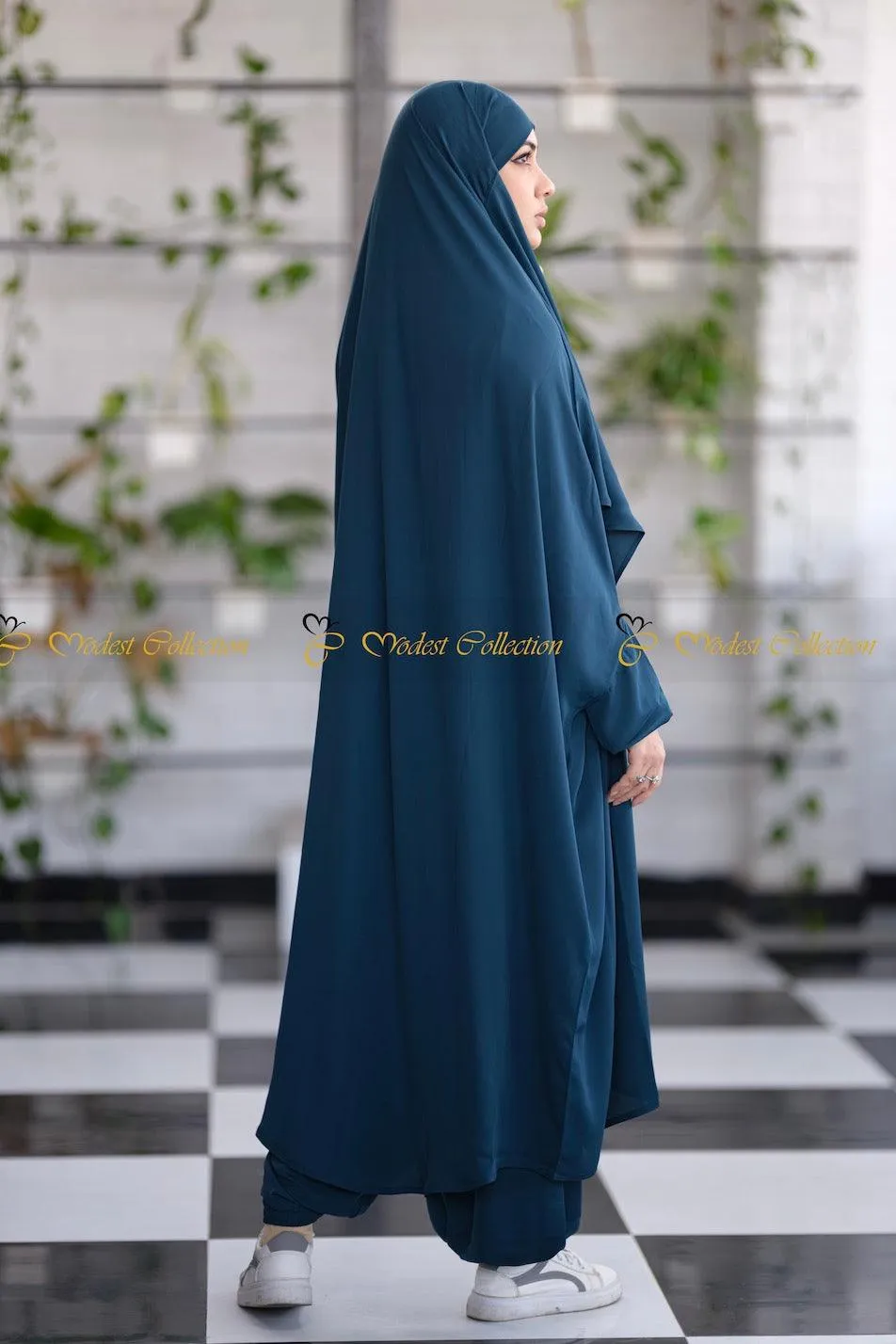 Amaya Niqab attached Jilbab Teal