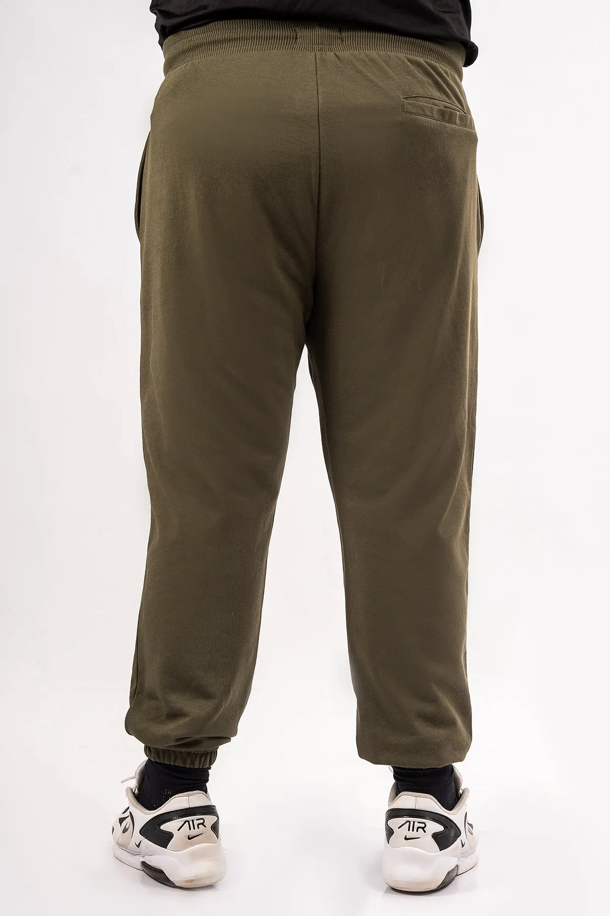 Army Green  Loose Fit Trousers (Plus Size) - S24 - MTR112P