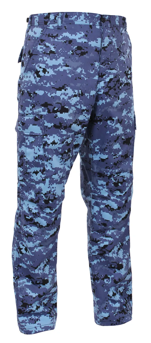 Battle Dress Pants- Sky Blue Digital