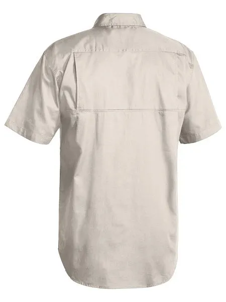 Bisley Cool Lightweight Drill Shirt - Short Sleeve-(BS1893)