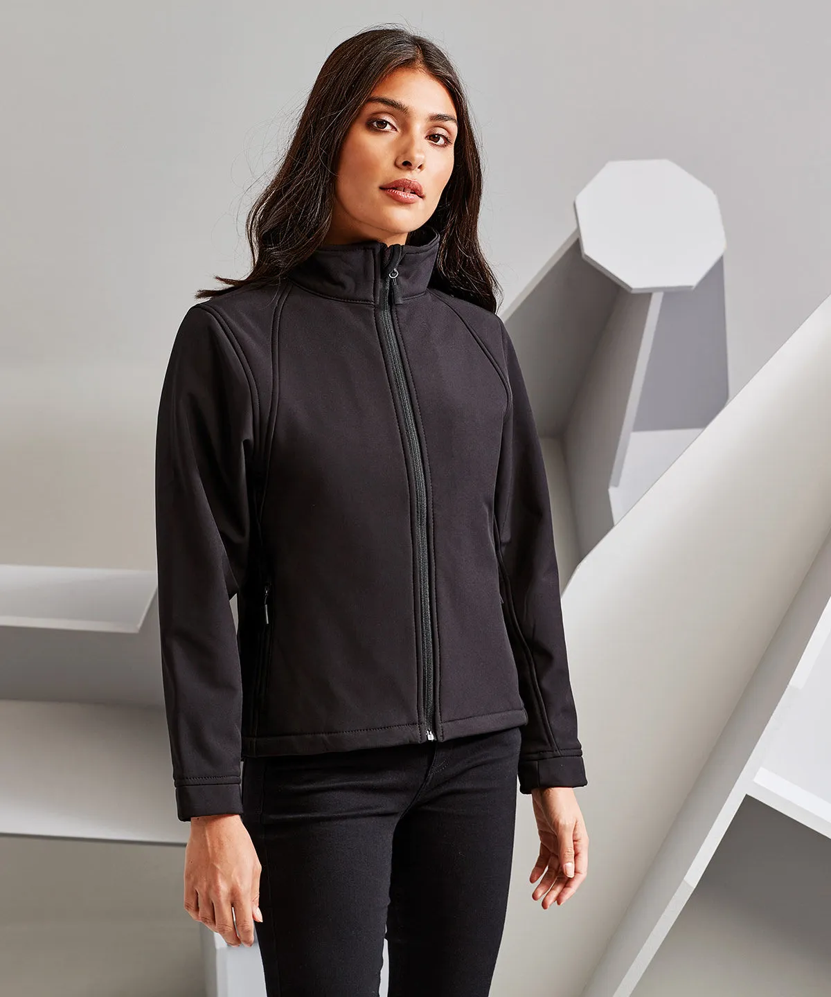 Black - Women's softshell jacket