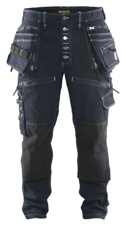 Blaklader 1999 Cordura Denim Stretch Work Trousers with Knee & Holster Pockets Craftsmen's Denim Jeans