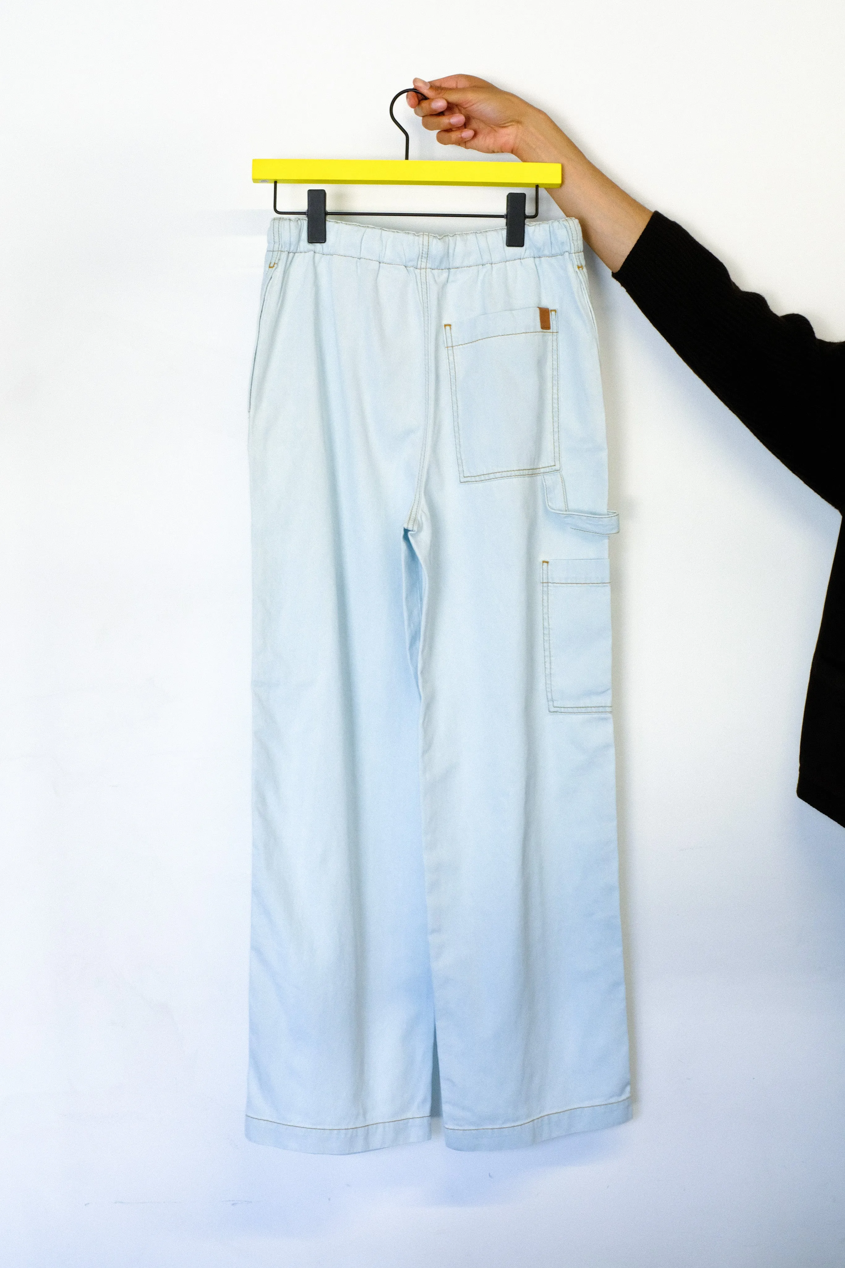 Blue Denim Drawstring Trousers