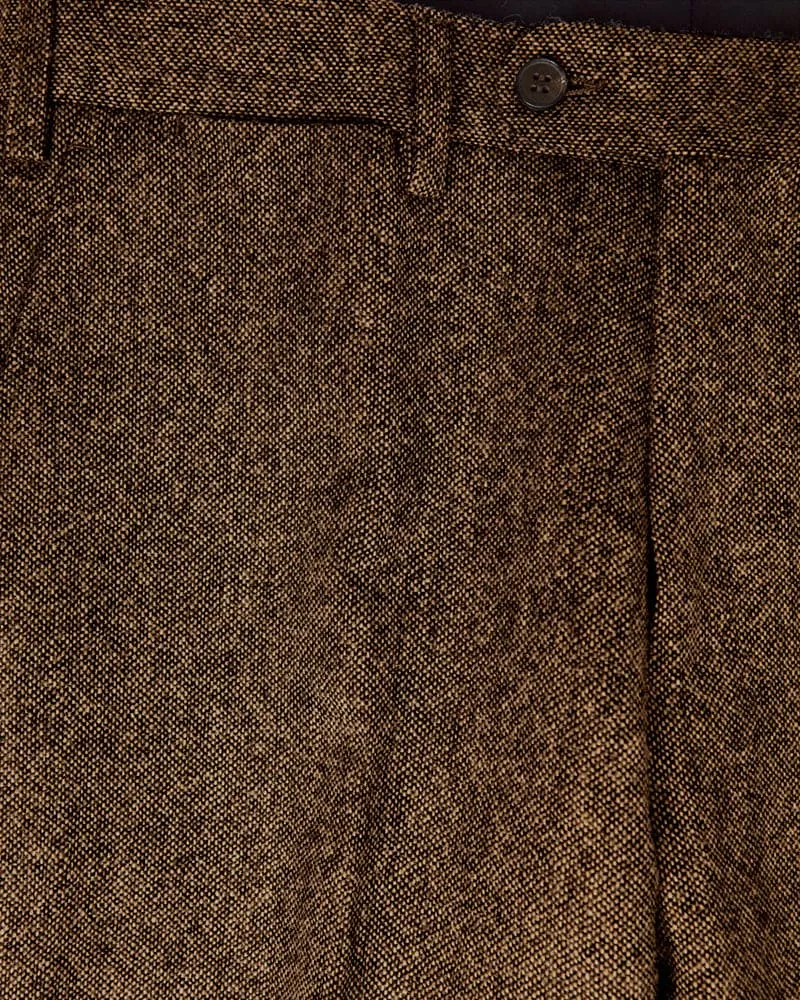 Brown Pure Wool Trousers