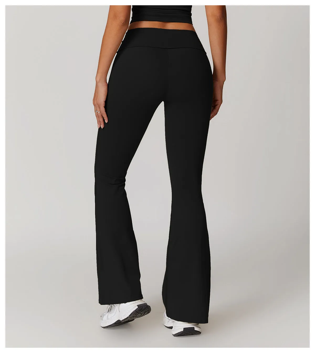 Brushed High-Waist Sculpting Flare Pants