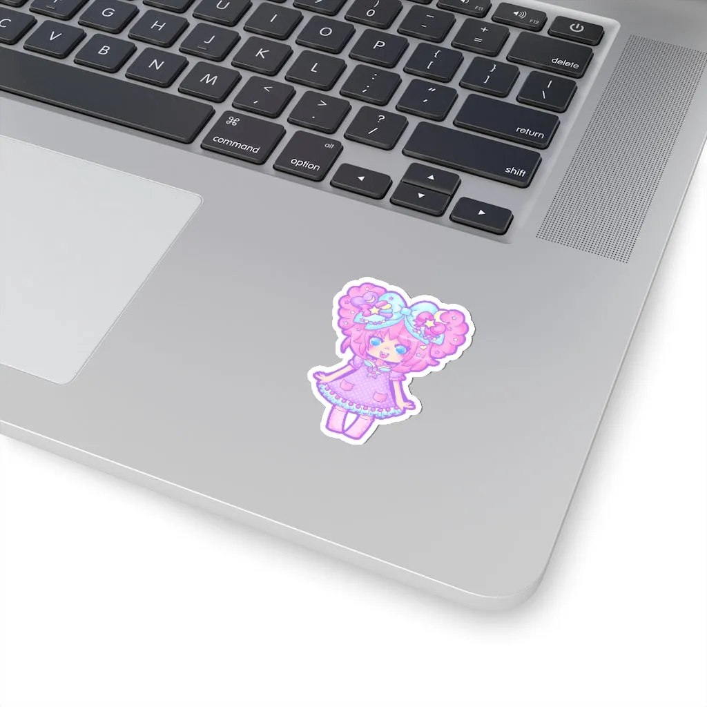 Bubbles Rainbow Land Kiss-Cut Sticker