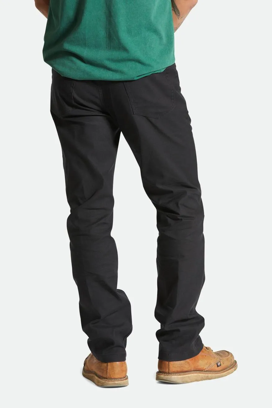 Builders 5-pocket Stretch Pant - Black