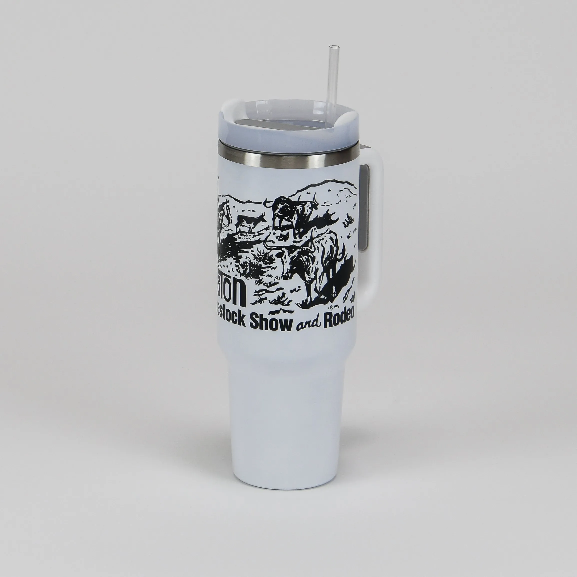 B/W Scene 40oz Tumbler - White