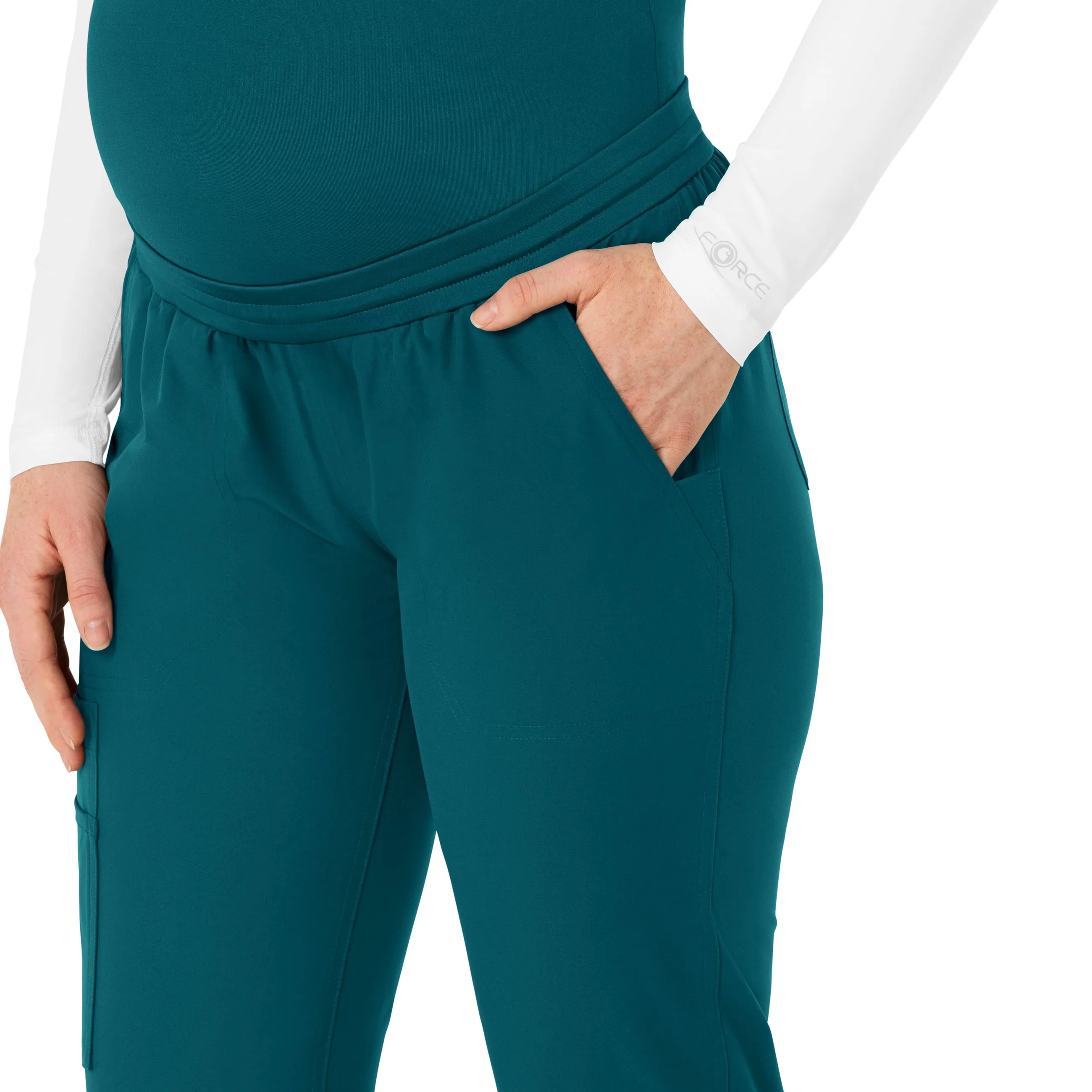 Carhartt Force Essentials Women's Maternity Jogger Scrub Pant - Caribbean