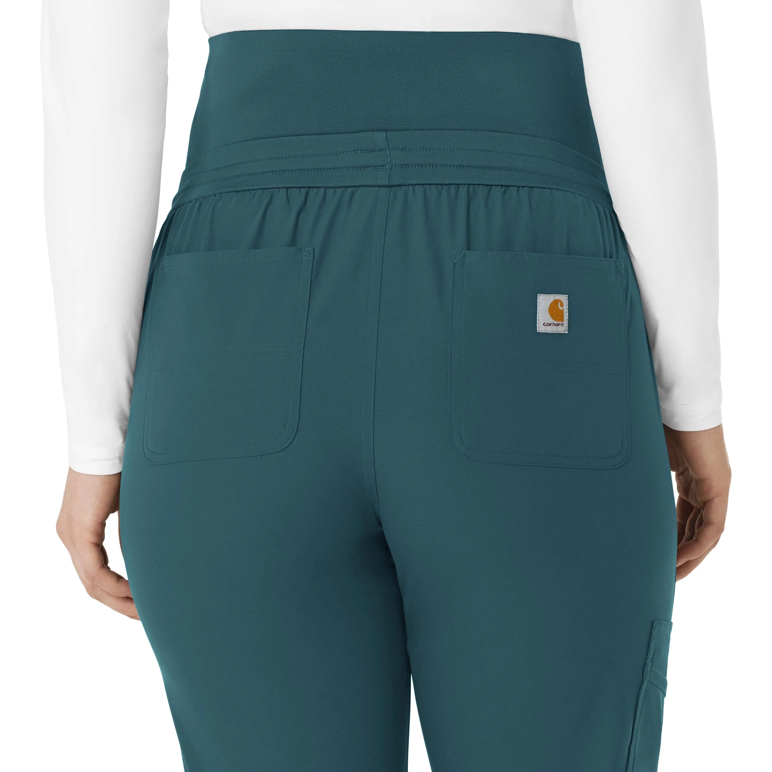 Carhartt Force Essentials Women's Maternity Jogger Scrub Pant - Caribbean