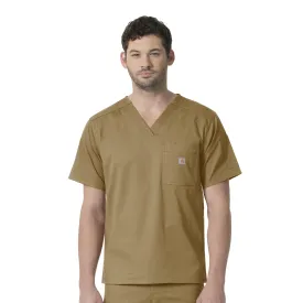 Carhartt Rugged Flex Ripstop Men's 6 Pocket Scrub Top - Dijon