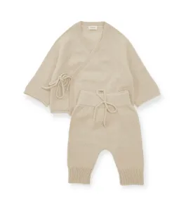 Cashmere Trouser Set Apricot