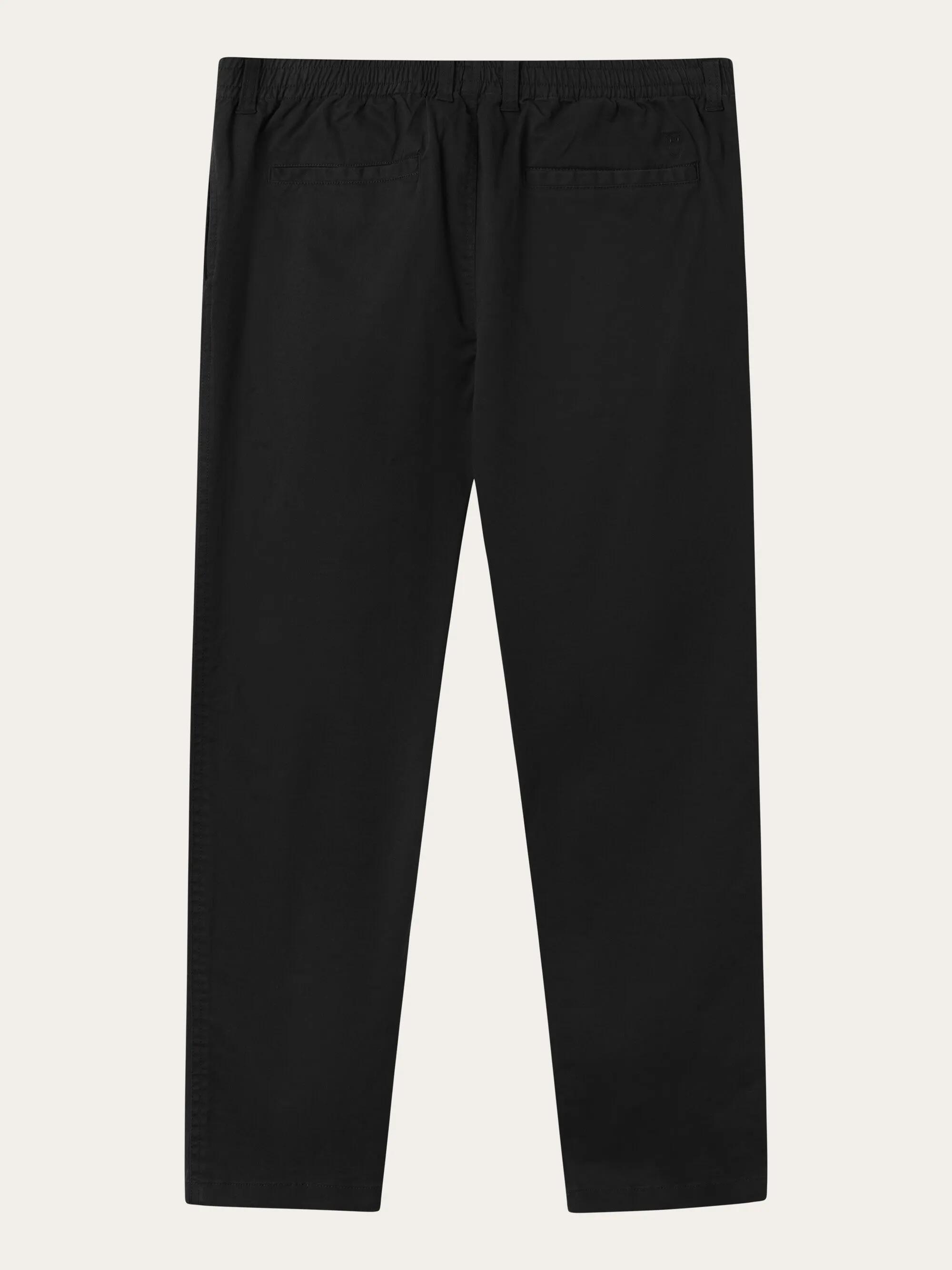 CHUCK regular twill belt chino pants - Black Jet