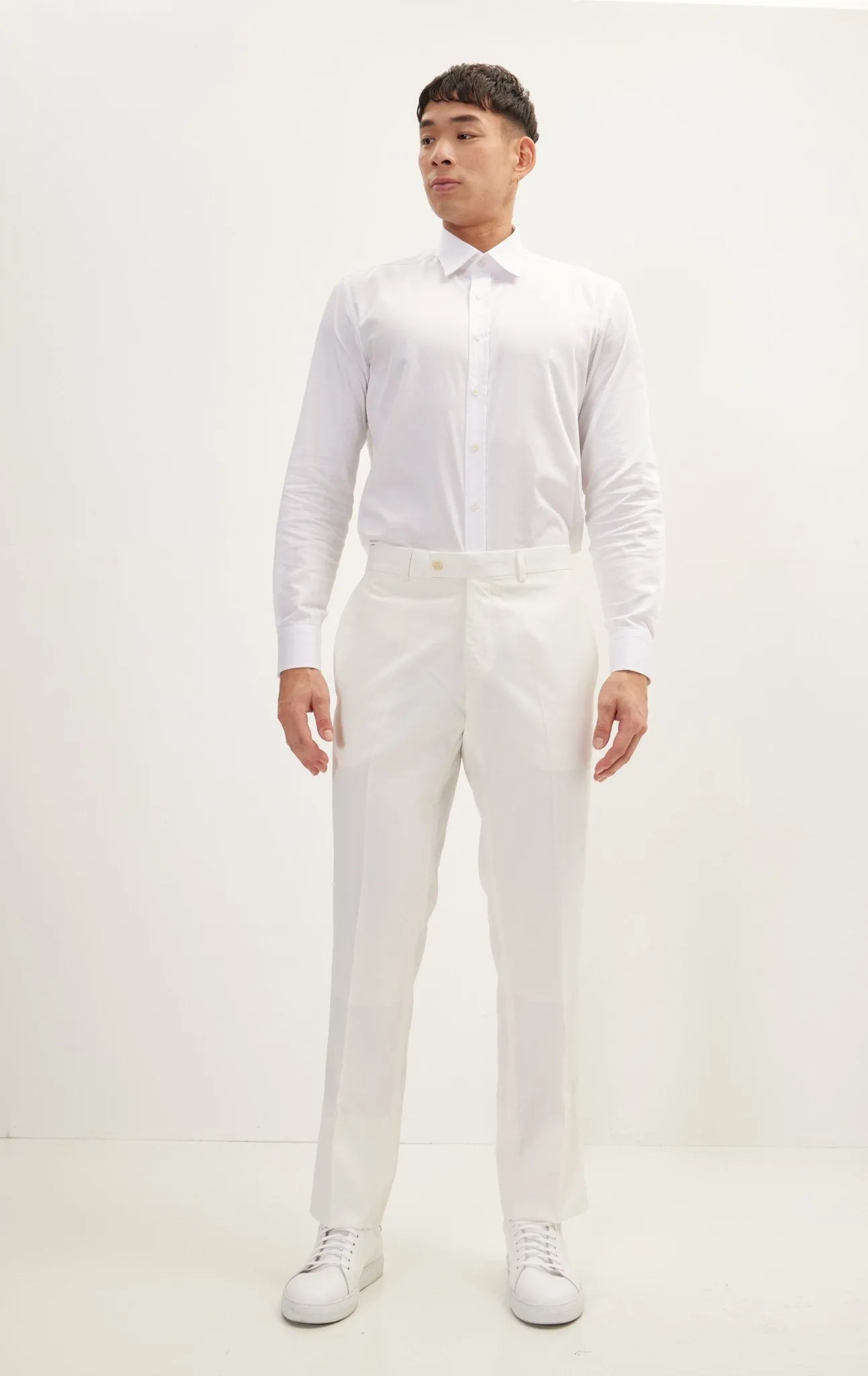 Classic Tuxedo Pants - Off White Stripe