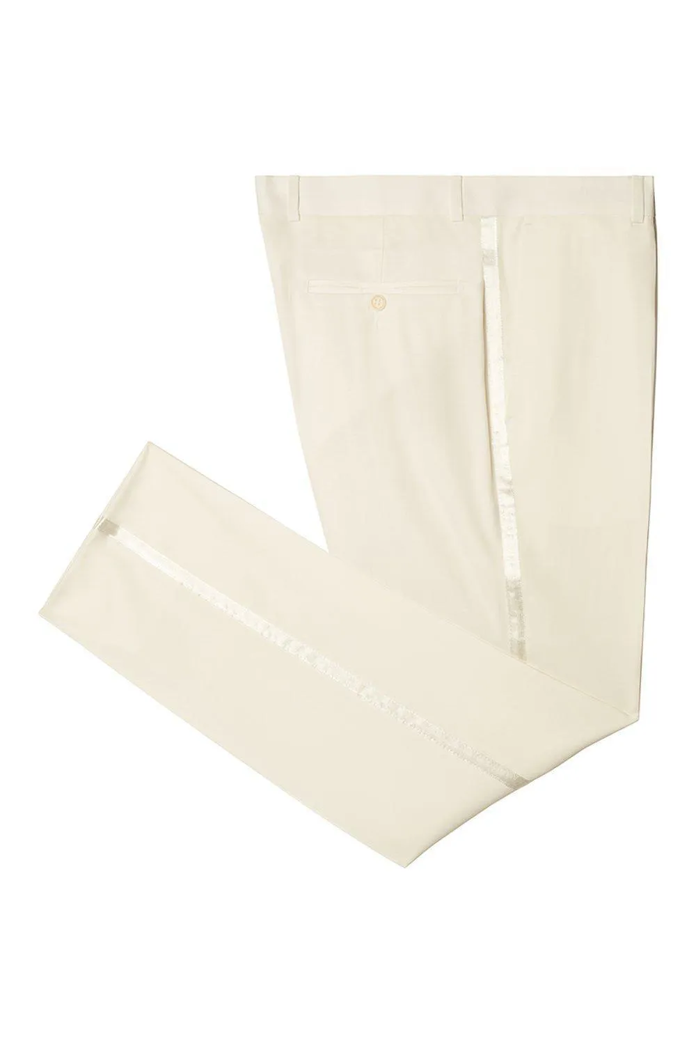 Classic Tuxedo Pants - Off White Stripe