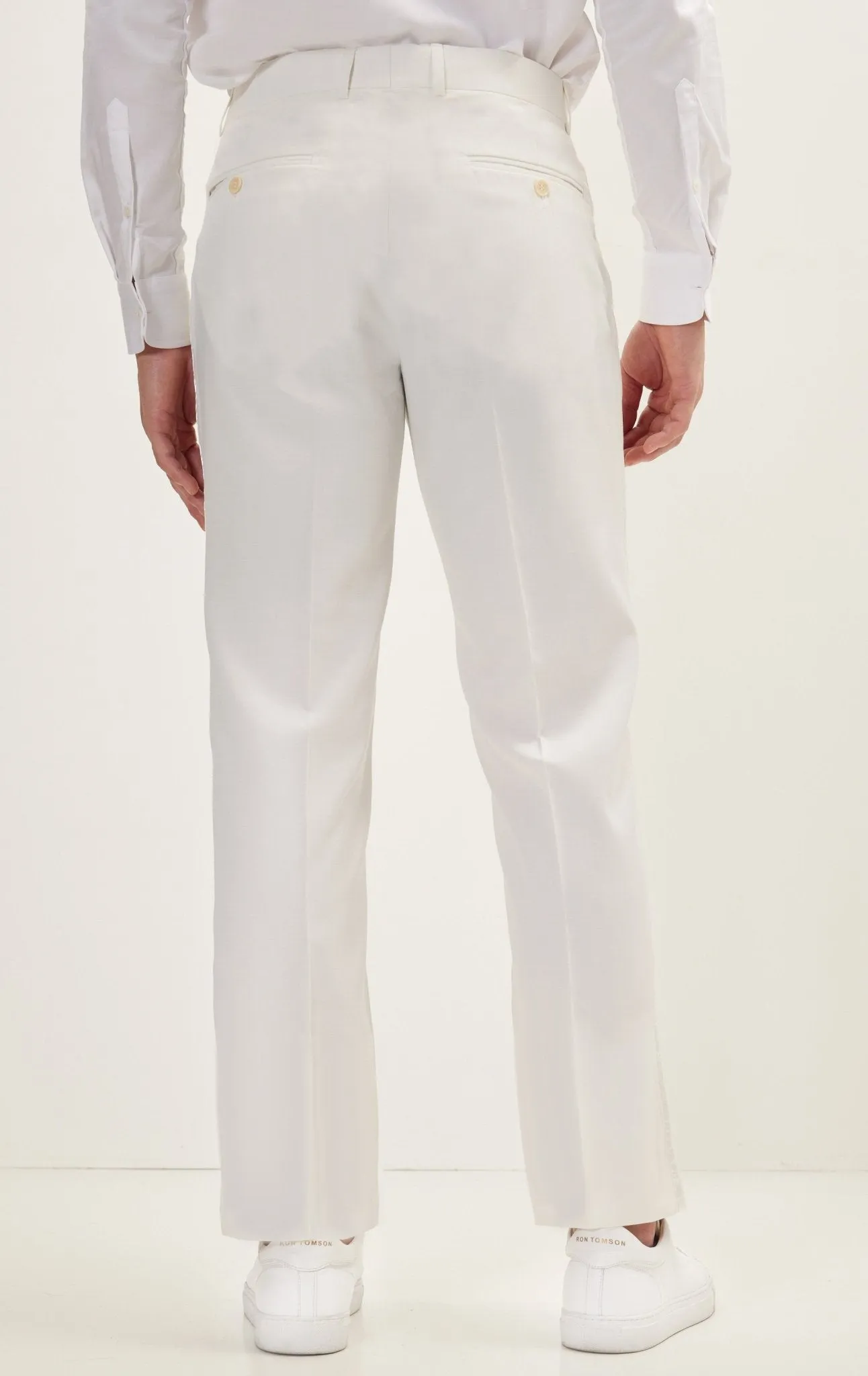 Classic Tuxedo Pants - Off White Stripe