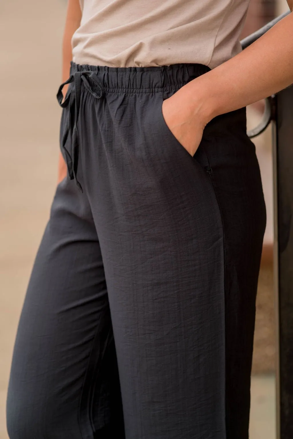 Classy Relaxed Drawstring Pants