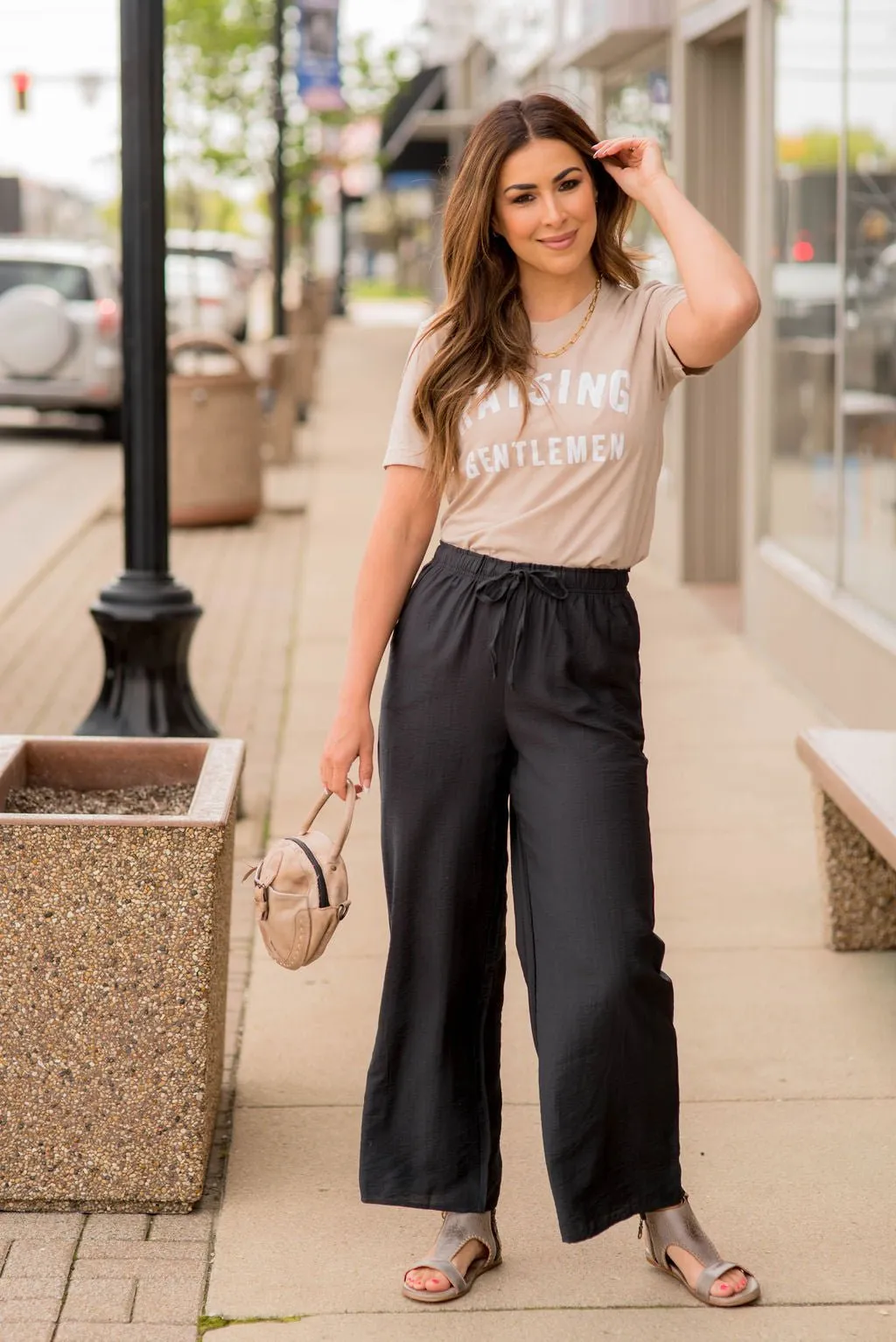 Classy Relaxed Drawstring Pants