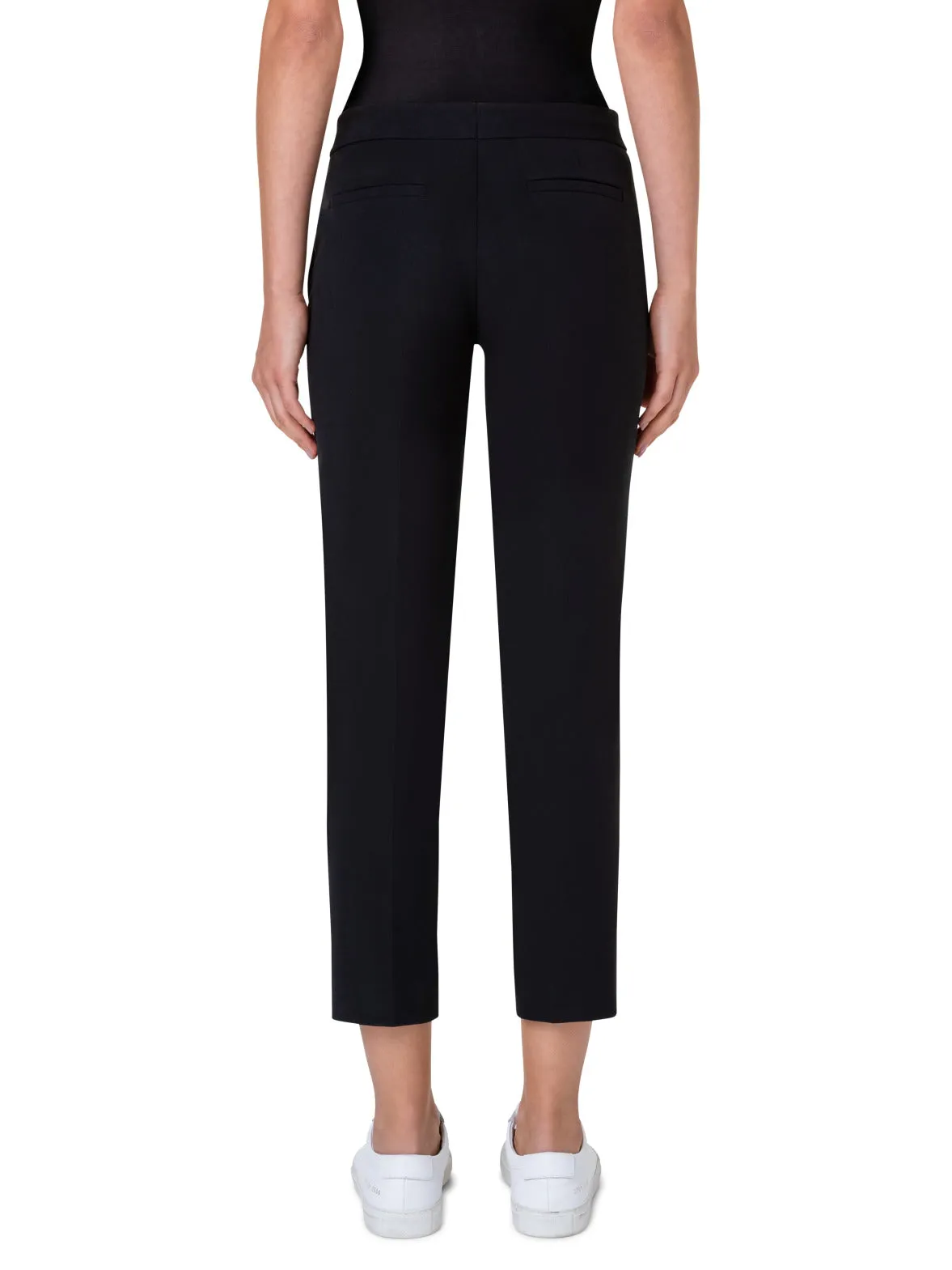 Cropped Slim Pants in Cotton