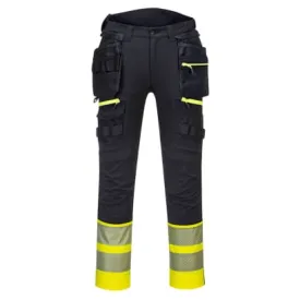 DX4 Hi Visibility Class 1 Flex Stetch  Holster Pocket Trousers Portwest DX445