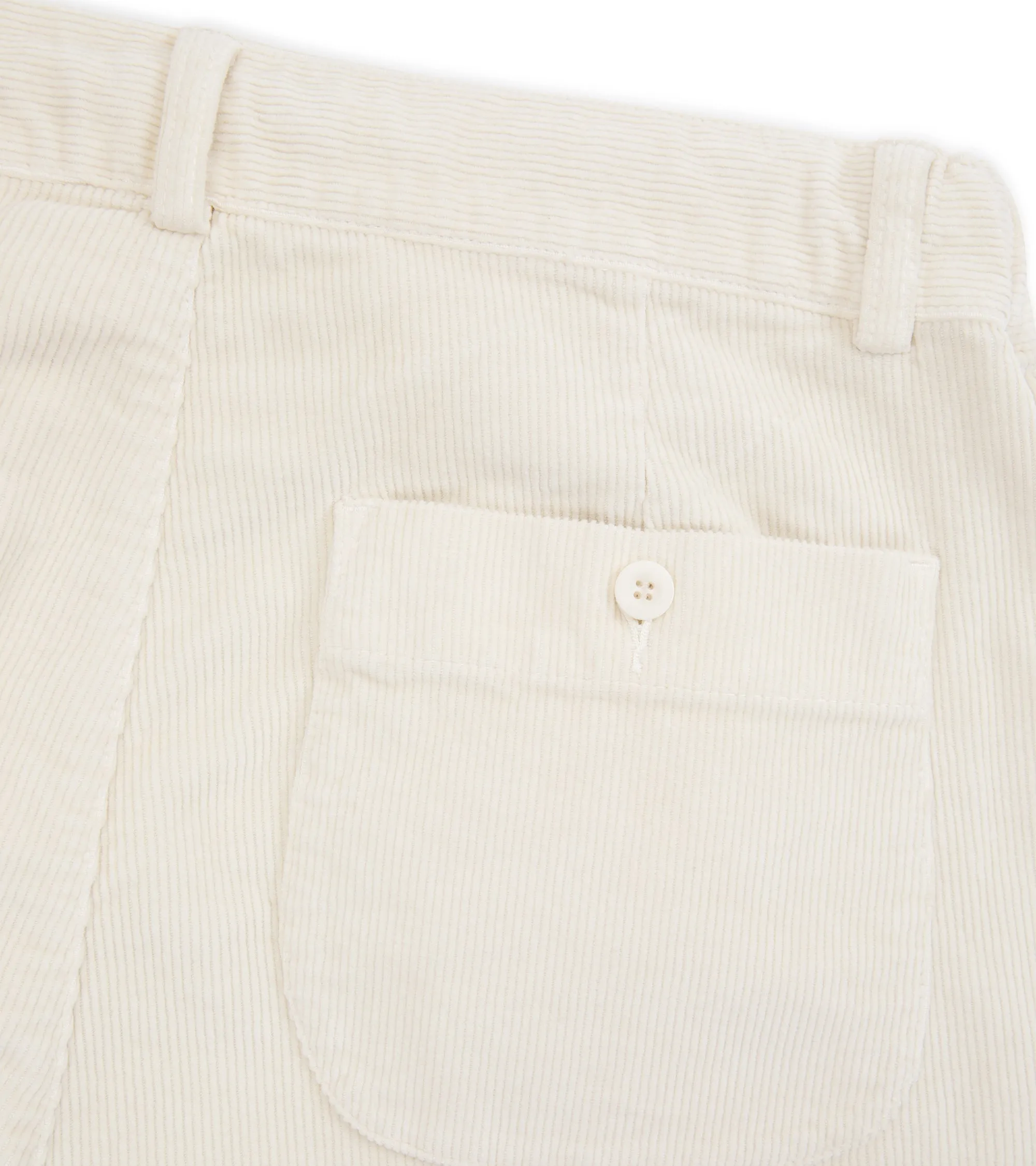 East Harbour Surplus Oxnard Washed Corduroy Easy Trousers: Off White