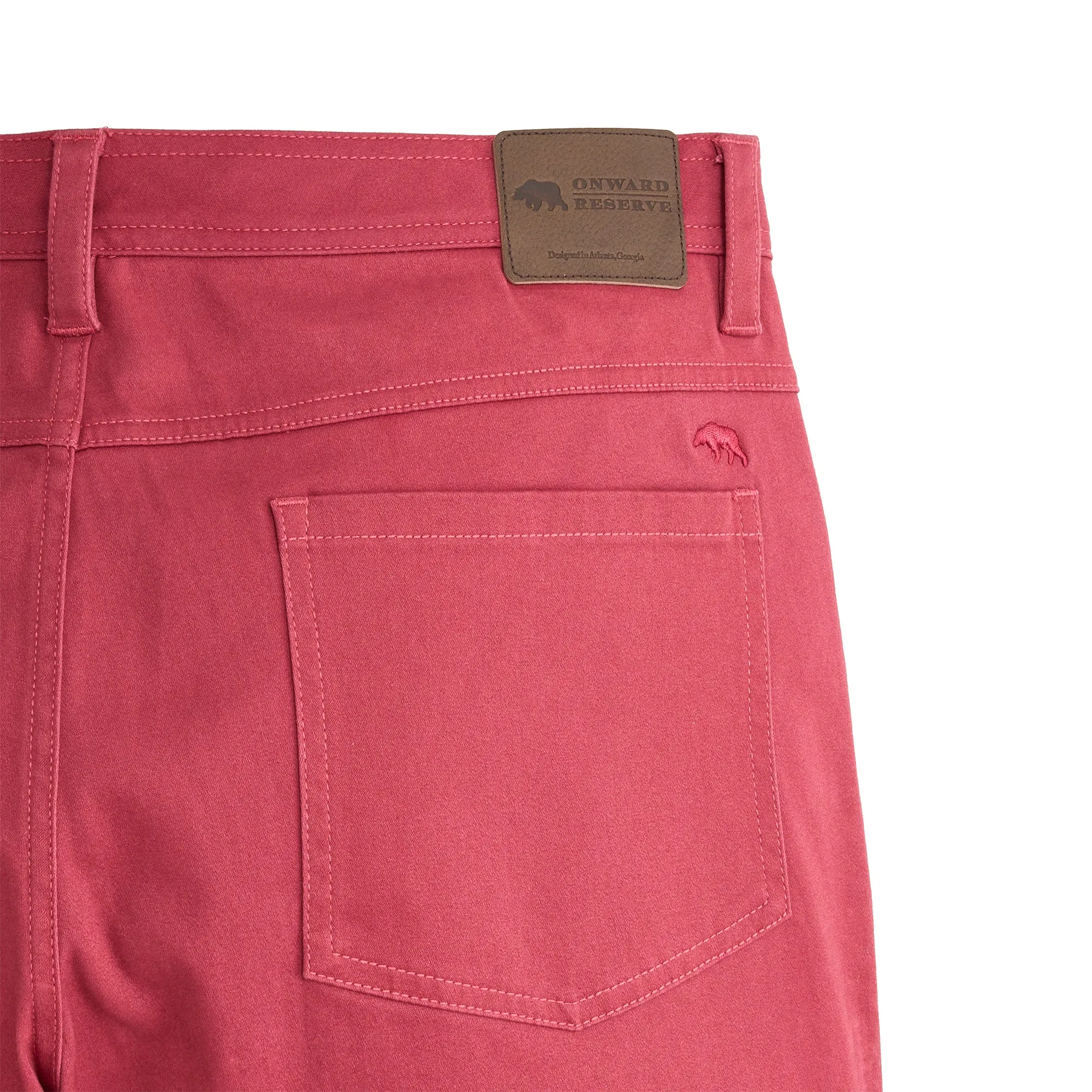 Flex Five Pocket Stretch Pant Earth Red