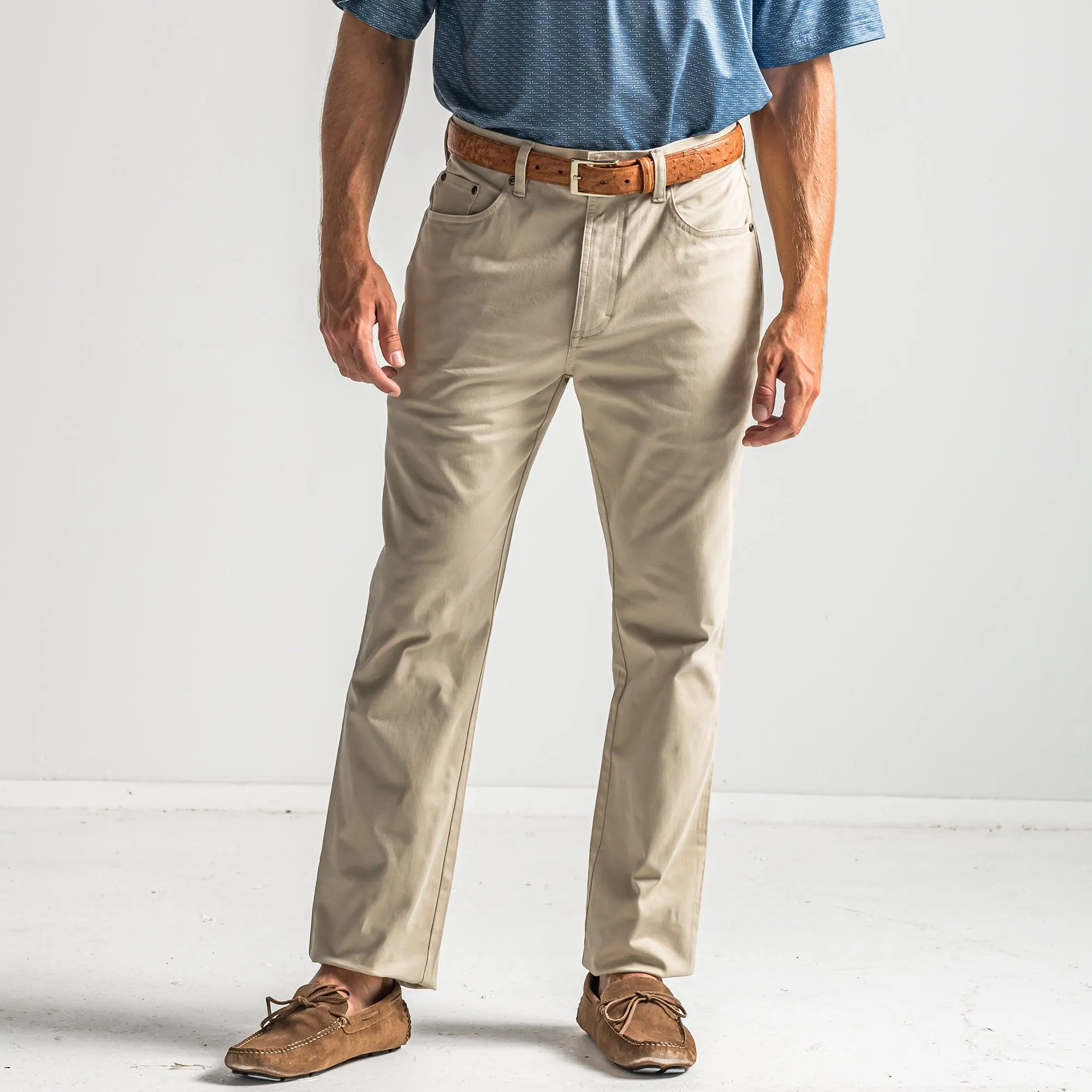 Flex Five Pocket Stretch Pant Tan