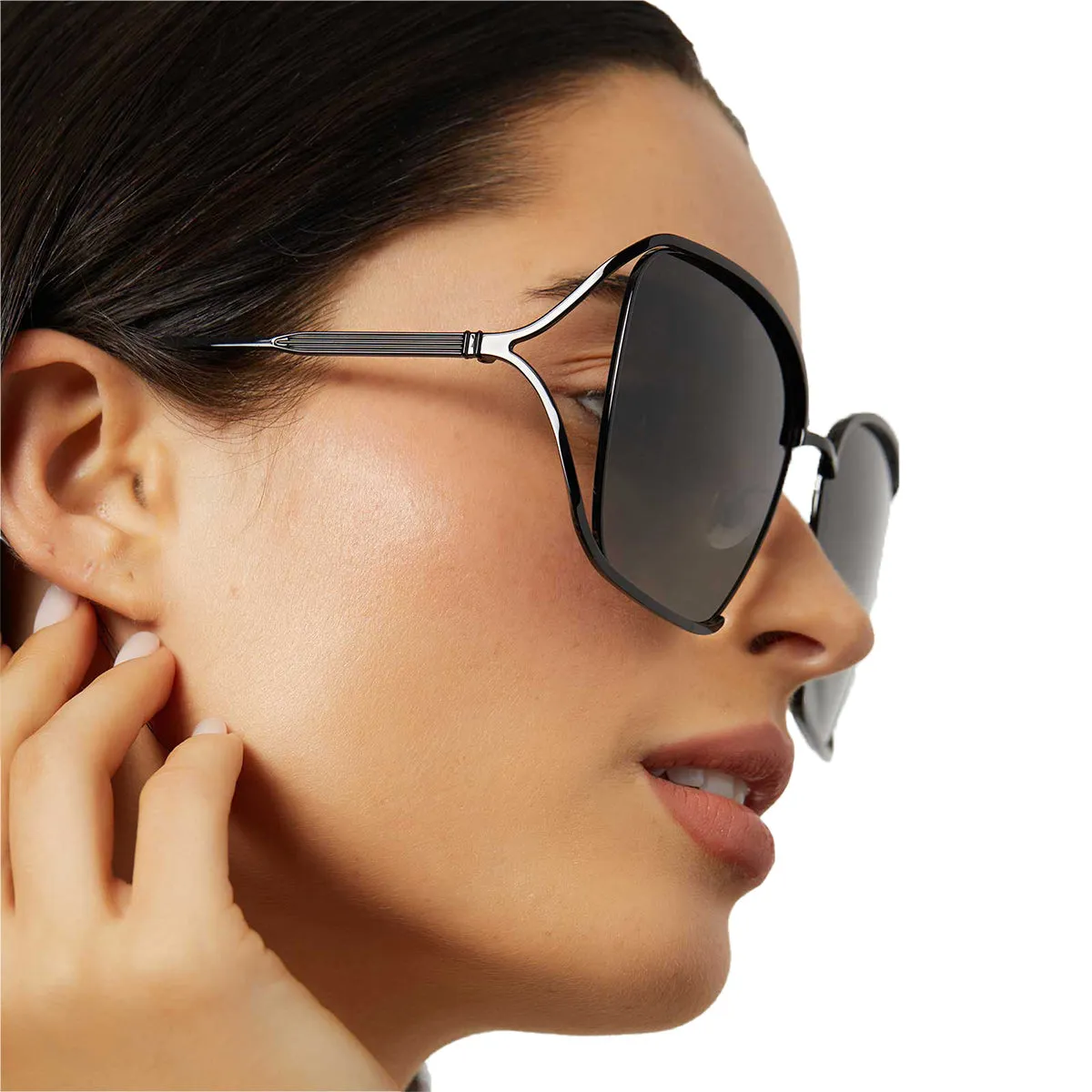 FRANCESCA - BLACK   GREY GRADIENT   POLARIZED SUNGLASSES