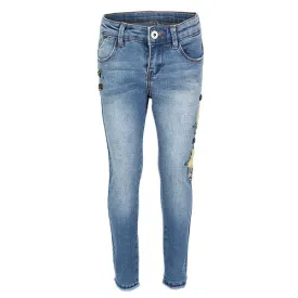 GIRLS DENIM BLUE TROUSERS