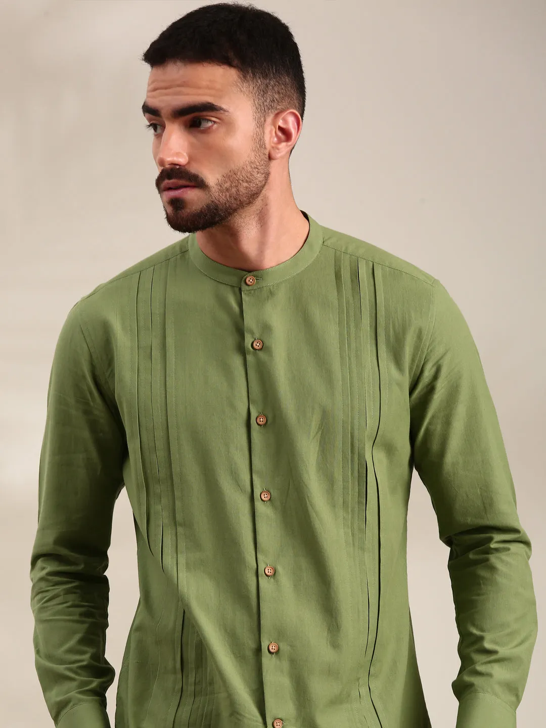 Green Cotton Shirt