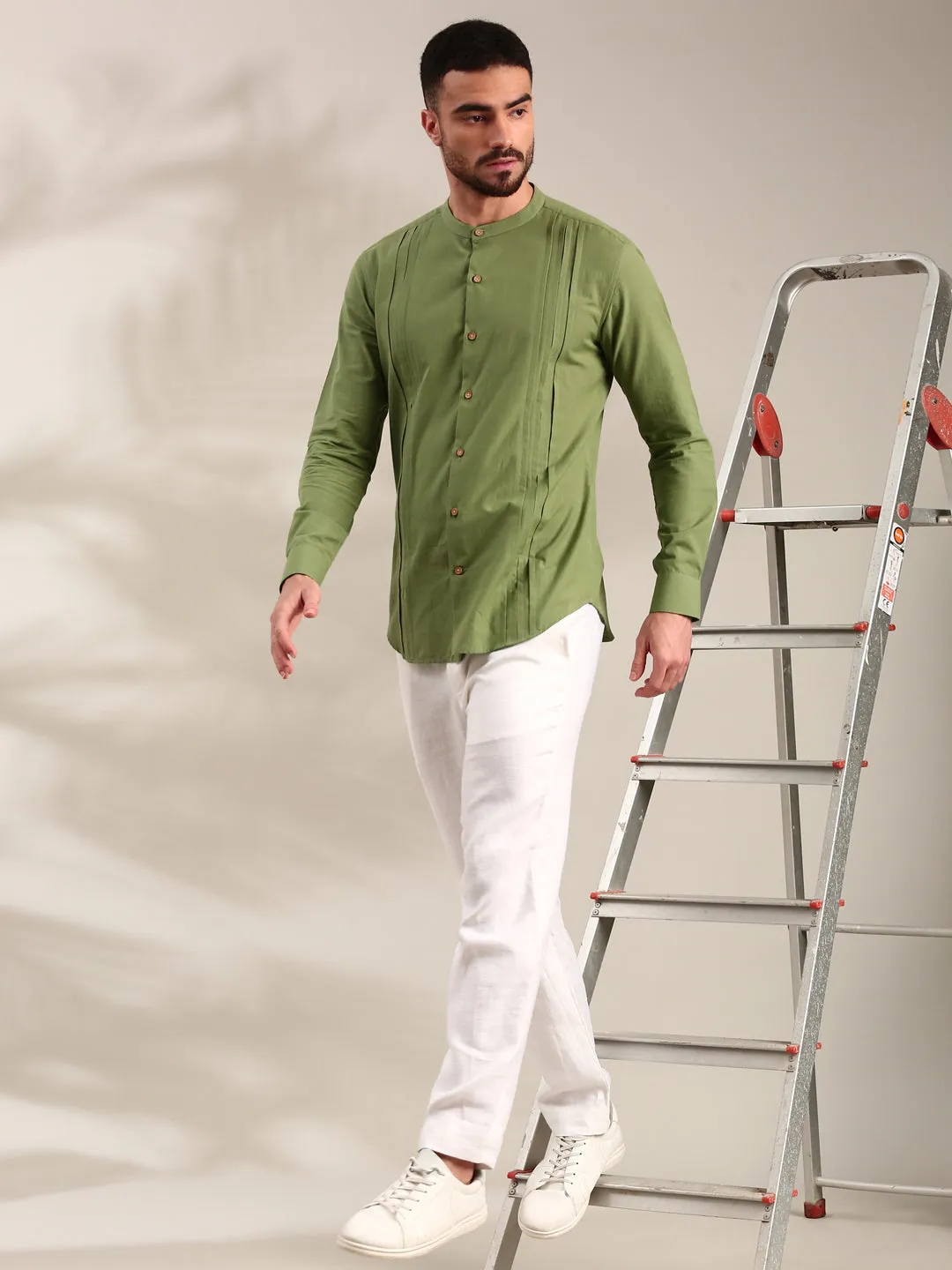 Green Cotton Shirt