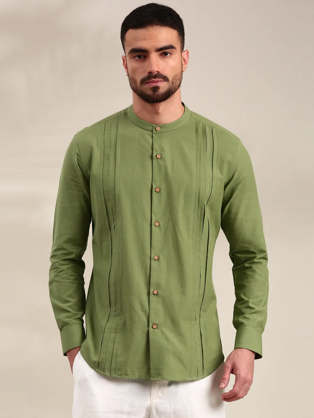 Green Cotton Shirt