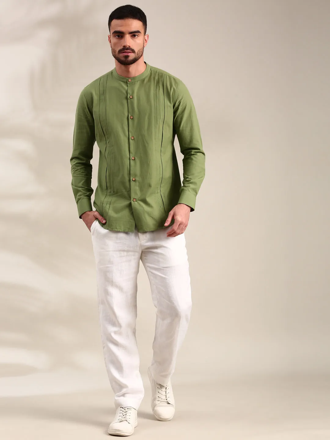 Green Cotton Shirt