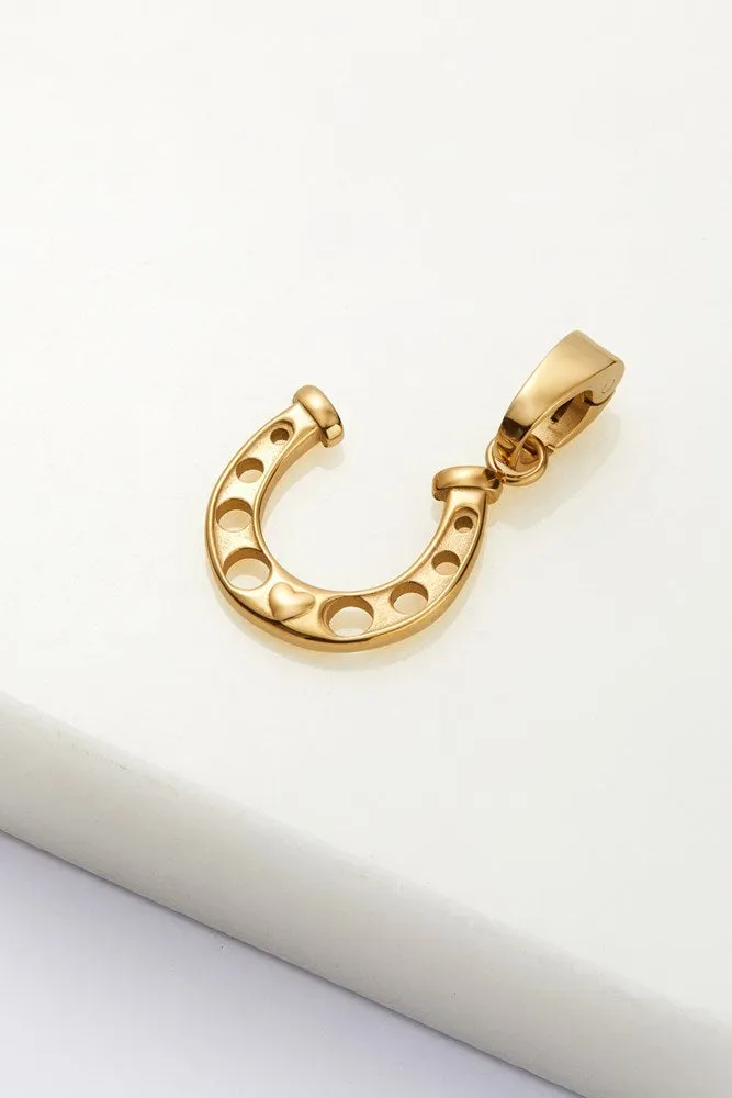 Horseshoe Charm - Gold