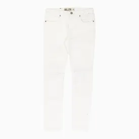 Men's White Slim Denim Pant