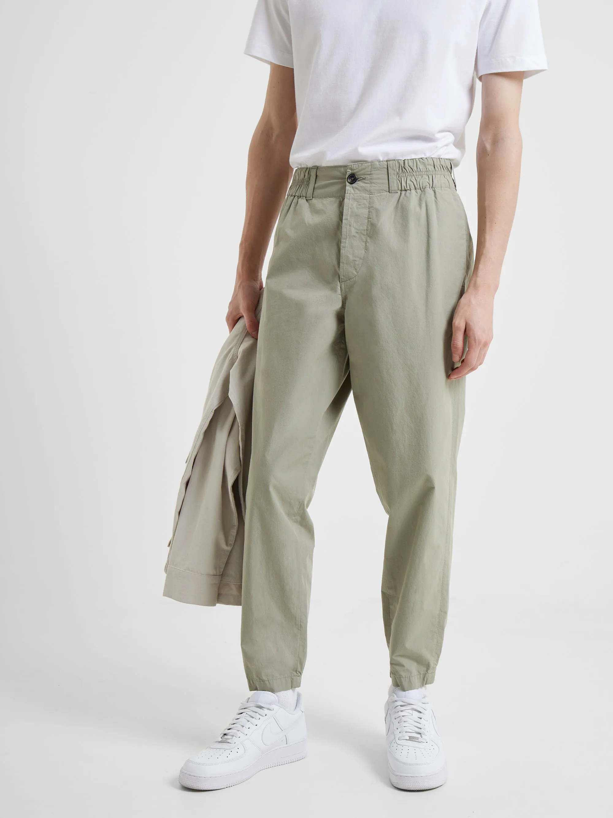 Military Cotton Tapered Chino Trousers