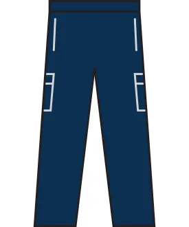 Navy - Men's lightweight multipocket trousers