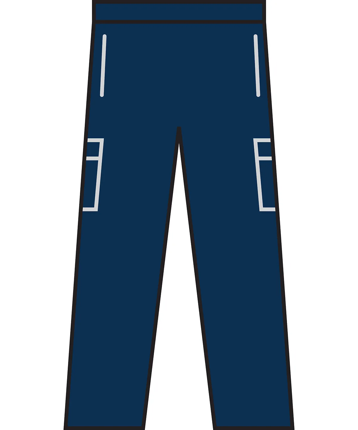 Navy - Men's lightweight multipocket trousers