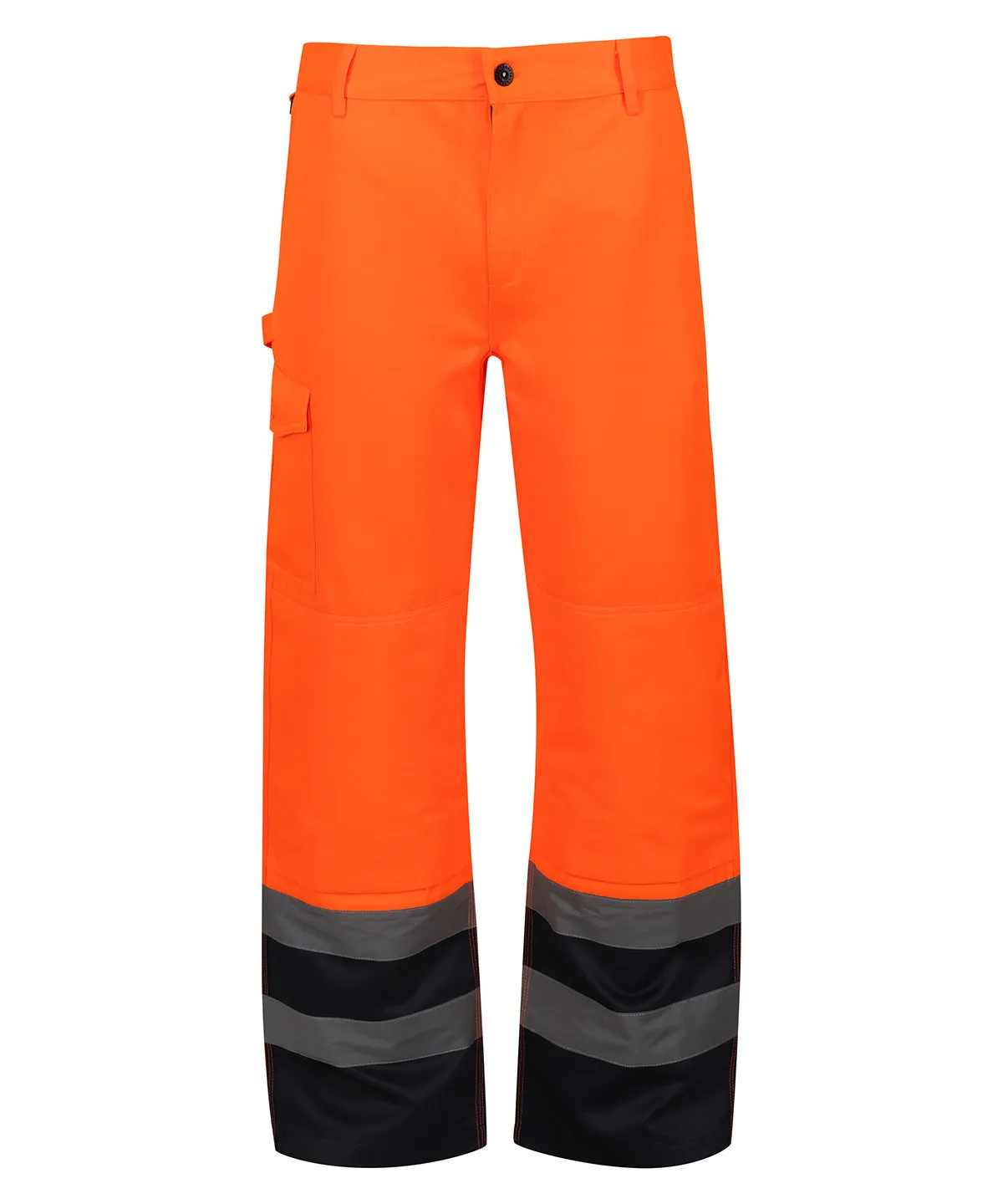 Orange/Navy - Pro hi-vis cargo trousers