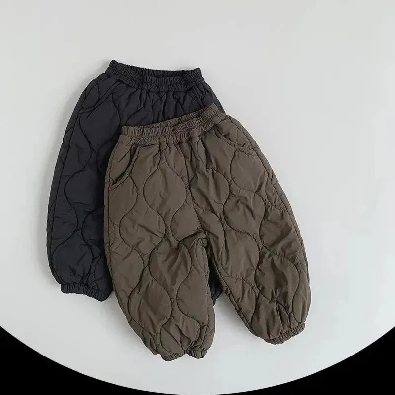 Padded Quilted Winter Pants