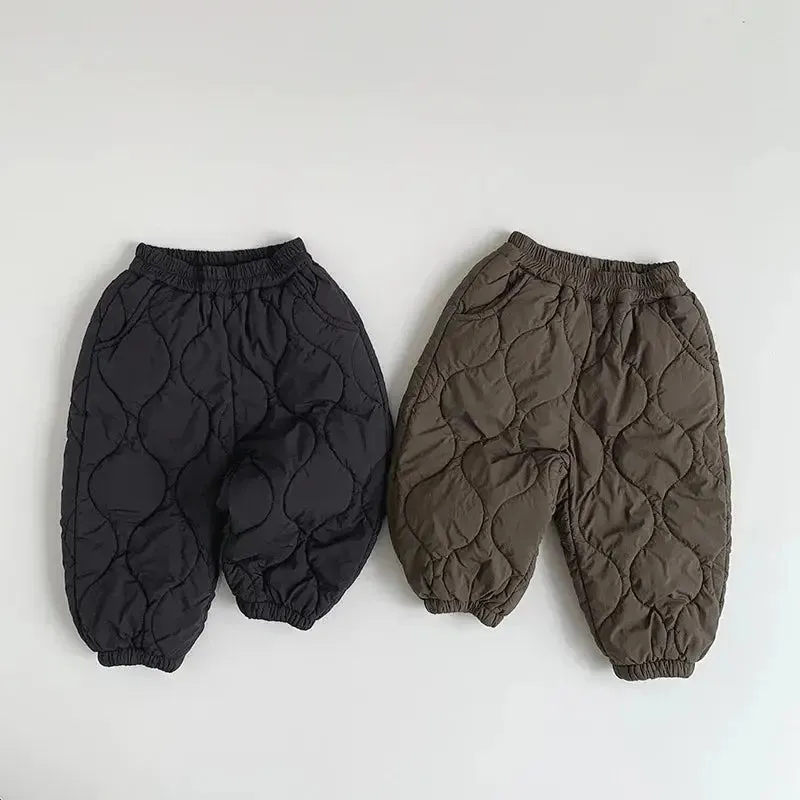 Padded Quilted Winter Pants