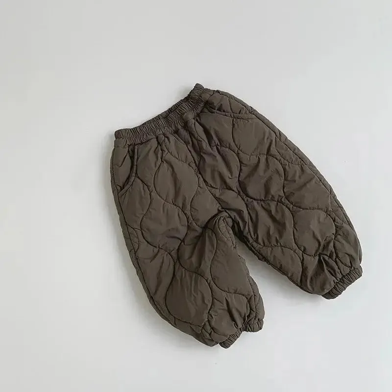 Padded Quilted Winter Pants