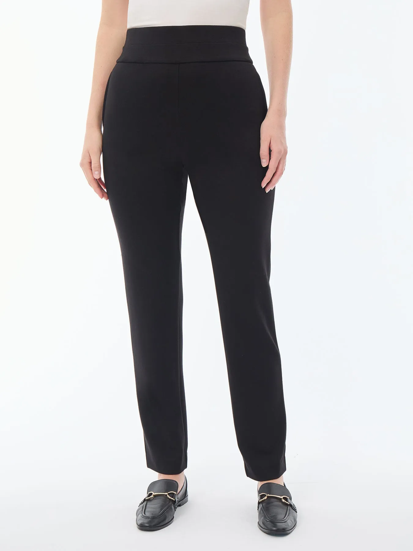 Petite Pull-On Straight Leg Pants, Serenity Knit